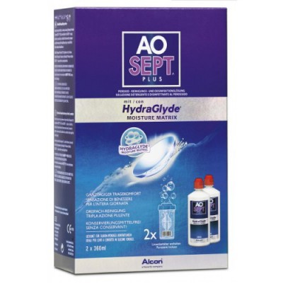 Aosept Plus HydraGlyde 2 x 360 ml